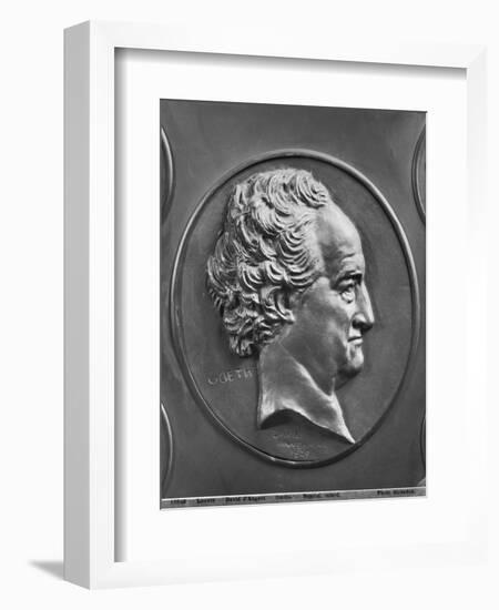 Johann Wolfgang Von Goethe, 1829 (Bronze)-Pierre Jean David d'Angers-Framed Giclee Print