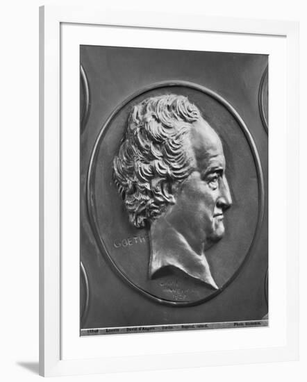 Johann Wolfgang Von Goethe, 1829 (Bronze)-Pierre Jean David d'Angers-Framed Giclee Print