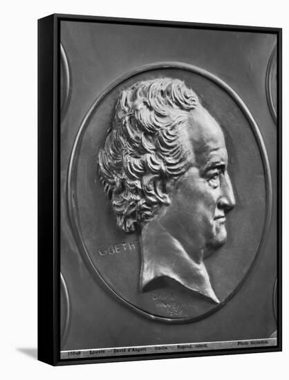 Johann Wolfgang Von Goethe, 1829 (Bronze)-Pierre Jean David d'Angers-Framed Stretched Canvas