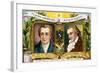 Johann Wolfgang Von Goethe and Johann Christoph Friedrich Von Schiller, C1900-null-Framed Giclee Print