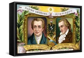 Johann Wolfgang Von Goethe and Johann Christoph Friedrich Von Schiller, C1900-null-Framed Stretched Canvas
