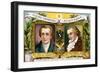 Johann Wolfgang Von Goethe and Johann Christoph Friedrich Von Schiller, C1900-null-Framed Giclee Print