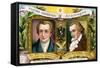 Johann Wolfgang Von Goethe and Johann Christoph Friedrich Von Schiller, C1900-null-Framed Stretched Canvas
