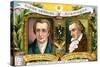 Johann Wolfgang Von Goethe and Johann Christoph Friedrich Von Schiller, C1900-null-Stretched Canvas