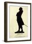 Johann Wolfgang Von Goethe German Writer and Scientist in Silhouette-null-Framed Photographic Print