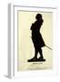 Johann Wolfgang Von Goethe German Writer and Scientist in Silhouette-null-Framed Photographic Print