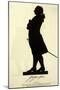 Johann Wolfgang Von Goethe German Writer and Scientist in Silhouette-null-Mounted Photographic Print