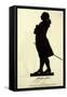 Johann Wolfgang Von Goethe German Writer and Scientist in Silhouette-null-Framed Stretched Canvas