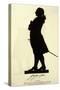 Johann Wolfgang Von Goethe German Writer and Scientist in Silhouette-null-Stretched Canvas