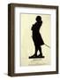 Johann Wolfgang Von Goethe German Writer and Scientist in Silhouette-null-Framed Photographic Print