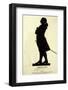 Johann Wolfgang Von Goethe German Writer and Scientist in Silhouette-null-Framed Photographic Print