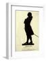 Johann Wolfgang Von Goethe German Writer and Scientist in Silhouette-null-Framed Photographic Print