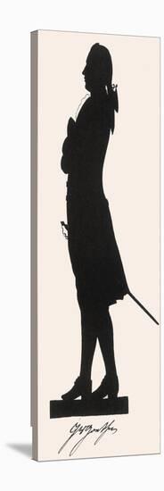 Johann Wolfgang Von Goethe German Writer and Scientist in Silhouette-null-Stretched Canvas