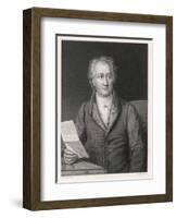 Johann Wolfgang Von Goethe German Writer and Scientist-null-Framed Art Print