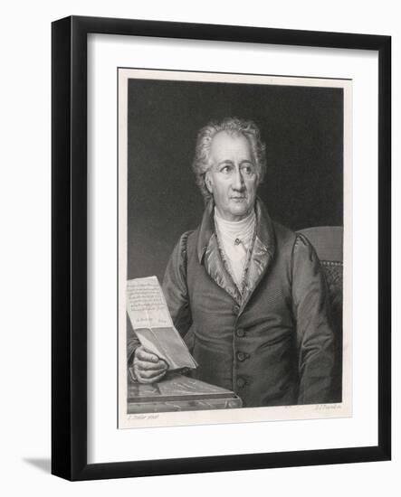 Johann Wolfgang Von Goethe German Writer and Scientist-null-Framed Art Print