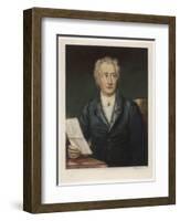 Johann Wolfgang Von Goethe German Writer and Scientist-Joseph Karl Stieler-Framed Art Print