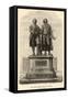 Johann Wolfgang Von Goethe Monument of Goethe and Schiller-null-Framed Stretched Canvas
