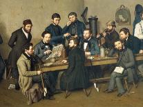 Political Meeting in Trier, 1848-Johann Ziegler-Framed Stretched Canvas