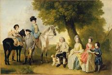 George, 3rd Earl Cowper, with the Family of Charles Gore, c.1775-Johann Zoffany-Giclee Print