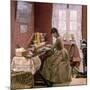 Johanne Wilde, the Artist's Wife, at Her Loom-Laurits Andersen Ring-Mounted Giclee Print
