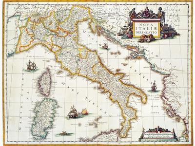 Map Of Italy, 1631