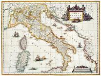 Map Of Italy, 1631-Johannes Blaeu-Laminated Giclee Print