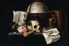 Vanitas Still Life, C.1655 (Oil on Oak Panel)-Johannes Borman-Giclee Print