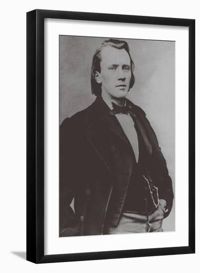 Johannes Brahms (1833-189), 1850-null-Framed Giclee Print