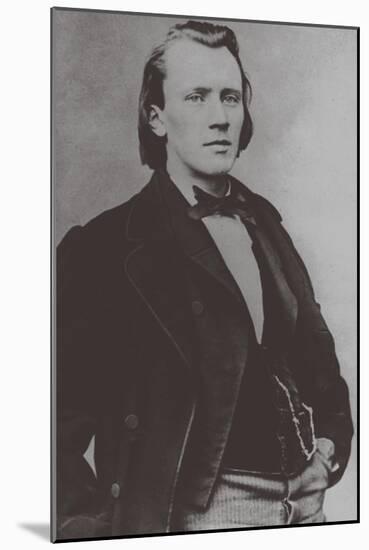 Johannes Brahms (1833-189), 1850-null-Mounted Giclee Print