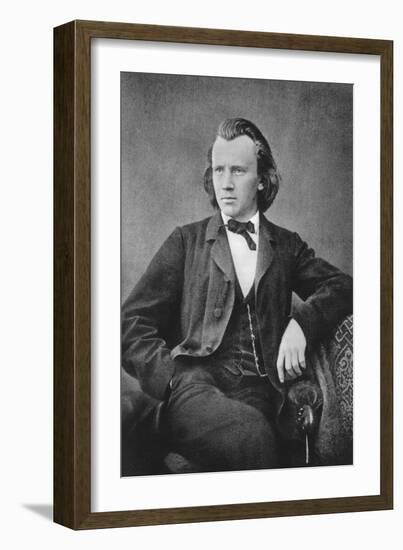 Johannes Brahms (1833-189), German Composer and Pianist, C1866-null-Framed Giclee Print