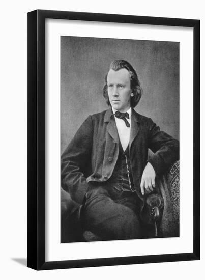 Johannes Brahms (1833-189), German Composer and Pianist, C1866-null-Framed Giclee Print