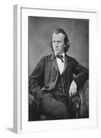 Johannes Brahms (1833-189), German Composer and Pianist, C1866-null-Framed Giclee Print