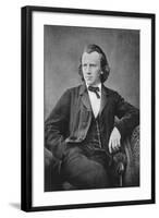 Johannes Brahms (1833-189), German Composer and Pianist, C1866-null-Framed Giclee Print