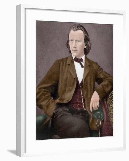 Johannes Brahms (1833-1897)-null-Framed Giclee Print