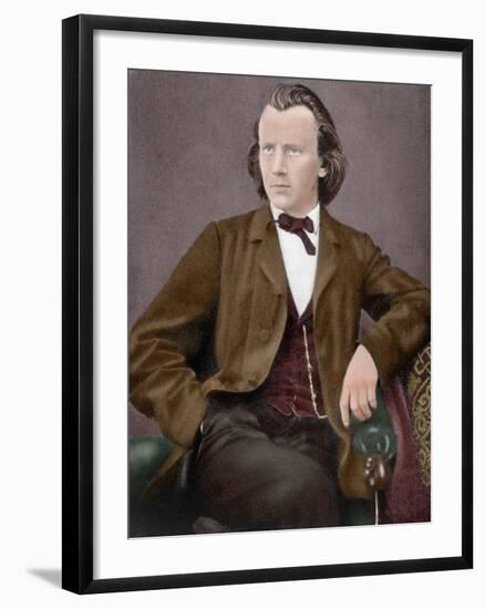 Johannes Brahms (1833-1897)-null-Framed Giclee Print