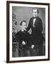 Johannes Brahms and Acquaintance Posing for Camera-null-Framed Photographic Print