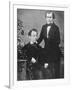 Johannes Brahms and Acquaintance Posing for Camera-null-Framed Photographic Print