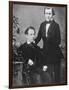 Johannes Brahms and Acquaintance Posing for Camera-null-Framed Photographic Print