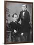 Johannes Brahms and Acquaintance Posing for Camera-null-Framed Photographic Print