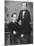 Johannes Brahms and Acquaintance Posing for Camera-null-Mounted Photographic Print