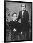 Johannes Brahms and Acquaintance Posing for Camera-null-Framed Photographic Print