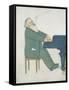 Johannes Brahms at the Piano-Willy von Beckerath-Framed Stretched Canvas