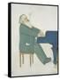 Johannes Brahms at the Piano-Willy von Beckerath-Framed Stretched Canvas