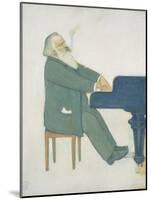 Johannes Brahms at the Piano-Willy von Beckerath-Mounted Premium Giclee Print