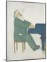 Johannes Brahms at the Piano-Willy von Beckerath-Mounted Premium Giclee Print