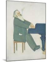 Johannes Brahms at the Piano-Willy von Beckerath-Mounted Giclee Print