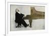 Johannes Brahms at the Piano-null-Framed Giclee Print