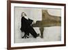 Johannes Brahms at the Piano-null-Framed Giclee Print