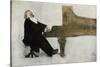 Johannes Brahms at the Piano-null-Stretched Canvas