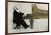 Johannes Brahms at the Piano-null-Framed Giclee Print